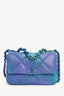 Pre-Loved Chanel™ 21P Blue/Purple Tie Dye Medium 19 Bag