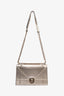 Christian Dior Gold Metallic Medium Diorama Shoulder Bag