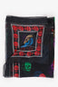 Alexander McQueen Black/Multicolour Skull Printed Silk Scarf