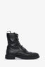 Christian Dior Black Perforated Combat Boots Size 37.5