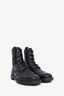 Christian Dior Black Perforated Combat Boots Size 37.5