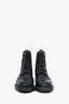 Christian Dior Black Perforated Combat Boots Size 37.5