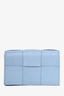 Bottega Veneta Baby Blue Leather Cassette Card Holder