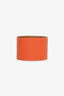 Hermès Orange Leather 'Kelly Dog Studded' Cuff Bracelet