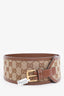 Gucci Brown/Beige GG Canvas Wide Waist Belt Size 90.36