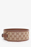 Gucci Brown/Beige GG Canvas Wide Waist Belt Size 90.36