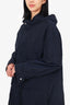 Canali Navy Nylon Rain Coat Size 56 Mens