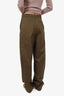 Loewe Green Pleated Wide Leg Pants Size 44 Mens