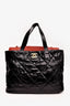 Pre-Loved Chanel™ 2008/9 Black/Red Leather Portobello Tote Bag