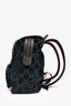 Gucci Navy Velvet/Gold Velvet Lady Web Backpack