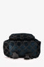 Gucci Navy Velvet/Gold Velvet Lady Web Backpack