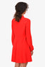 Red Valentino Red Neck Tie Mini Dress Size 38