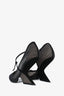 Christian Dior Black Mesh/Suede Mary Jane Pumps Size 39