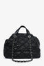 Pre-Loved Chanel™ 2011-12 Black Leather Ultra Stitch Large Bowling Bag