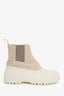 Diemme White/Beige Leather-panel Balbi Chelsea Boots Size 40