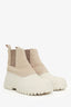 Diemme White/Beige Leather-panel Balbi Chelsea Boots Size 40