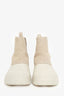 Diemme White/Beige Leather-panel Balbi Chelsea Boots Size 40