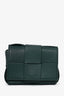 Bottega Veneta Green Leather Mini Cassette Crossbody Bag