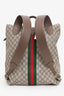 Gucci Beige Coated-Canvas  GG Supreme Jackie 1961 Backpack