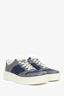 Gucci Blue/Grey Jumbo GG Canvas and Leather Low Top Sneakers Size 8 Mens