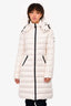 Moncler Ivory Down Mid Length 'Moka Giubbotto' Jacket Size 0