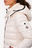 Moncler Ivory Down Mid Length 'Moka Giubbotto' Jacket Size 0