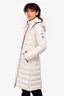 Moncler Ivory Down Mid Length 'Moka Giubbotto' Jacket Size 0