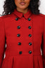 Burberry Red Double Breasted Coat Size 14Y