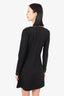 Nina Ricci Black Wool Long Sleeve Dress with Pockets Size 40