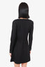 Nina Ricci Black Wool Long Sleeve Dress with Pockets Size 40