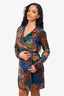 M Missoni Multicolor Sequin Wrap Dress Size 44