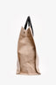 Saint Laurent Beige Linen/Leather 'Rive Gauche' Tote (As Is)