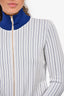 Stella McCartney White/Navy Striped Zip Sweater + Pant Set Size 36