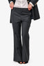 Gucci Grey Logo Striped Blazer + Trouser Set Size 42/44