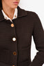 Bottega Veneta Brown Knitted Button-Up Cardigan Size XS