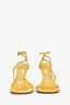 Bottega Veneta Yellow Leather Stretch Strap Sandals Size 35