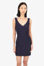 Herve Leger Navy Sleeveless Bandage Dress Size M