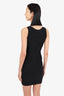 Herve Leger Black Cut-out Zip-up Sleeveless Bandage Dress Size M