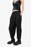 ba&sh Black Tapered High Waisted Pants Size 1