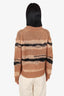 Acne Studios Brown/Black V-Neck Knitted Sweater Size XS