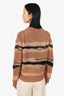 Acne Studios Brown/Black V-Neck Knitted Sweater Size XS