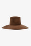 Alberta Ferretti Brown Rabbit 'Cappello' Fedora Hat Size M