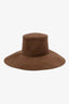 Alberta Ferretti Brown Rabbit 'Cappello' Fedora Hat Size M