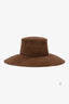 Alberta Ferretti Brown Rabbit 'Cappello' Fedora Hat Size M