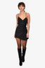 Jacquemus 'La Bomba' Black Rouched Tank Mini Dress Size 38