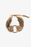 Alberta Ferretti Gold Toned Multichain Bracelet