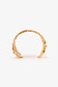 Alberta Ferretti Gold Toned Large Leaf Cuff Bracelet