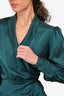 Zimmerman Green Silk Wrap Dress Size 0