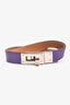 Hermès 2010 Purple Swift Leather Double Tour Bracelet