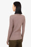 Pre-Loved Chanel™ 03A Brown Ribbed Turtle Neck Sweater Size 42